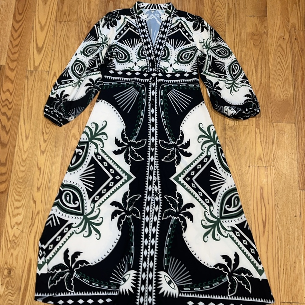 Tropical Patterned Maxi Dress